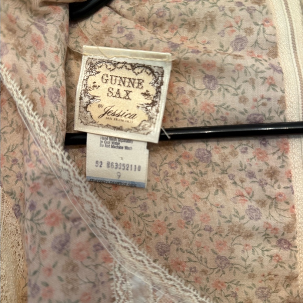Vintage Gunne Sax Floral Maxi Dress - Picture 7 of 9